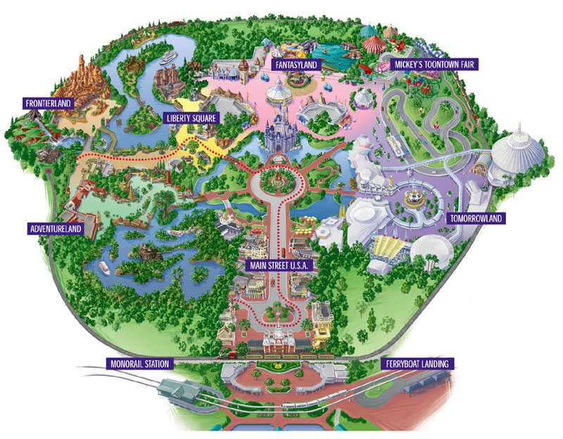 map of walt disney world magic kingdom