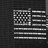 CNA Plaza - American Flag window message