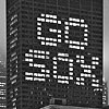 CNA Plaza - "Go Sox" window message