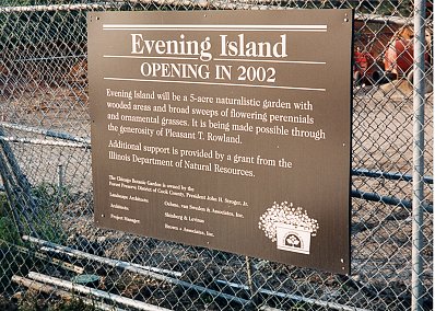Chicago Botanical Gardens: Evening Island under construction